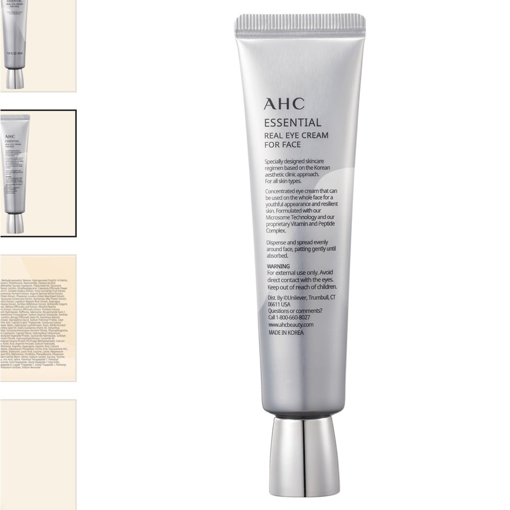 🆕 AHC ESSENTIAL Real Eye Cream 1.01 Fl Oz NIB & Sealed